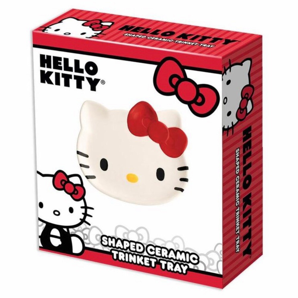 Hello kitty ceramic trinket tray NWT